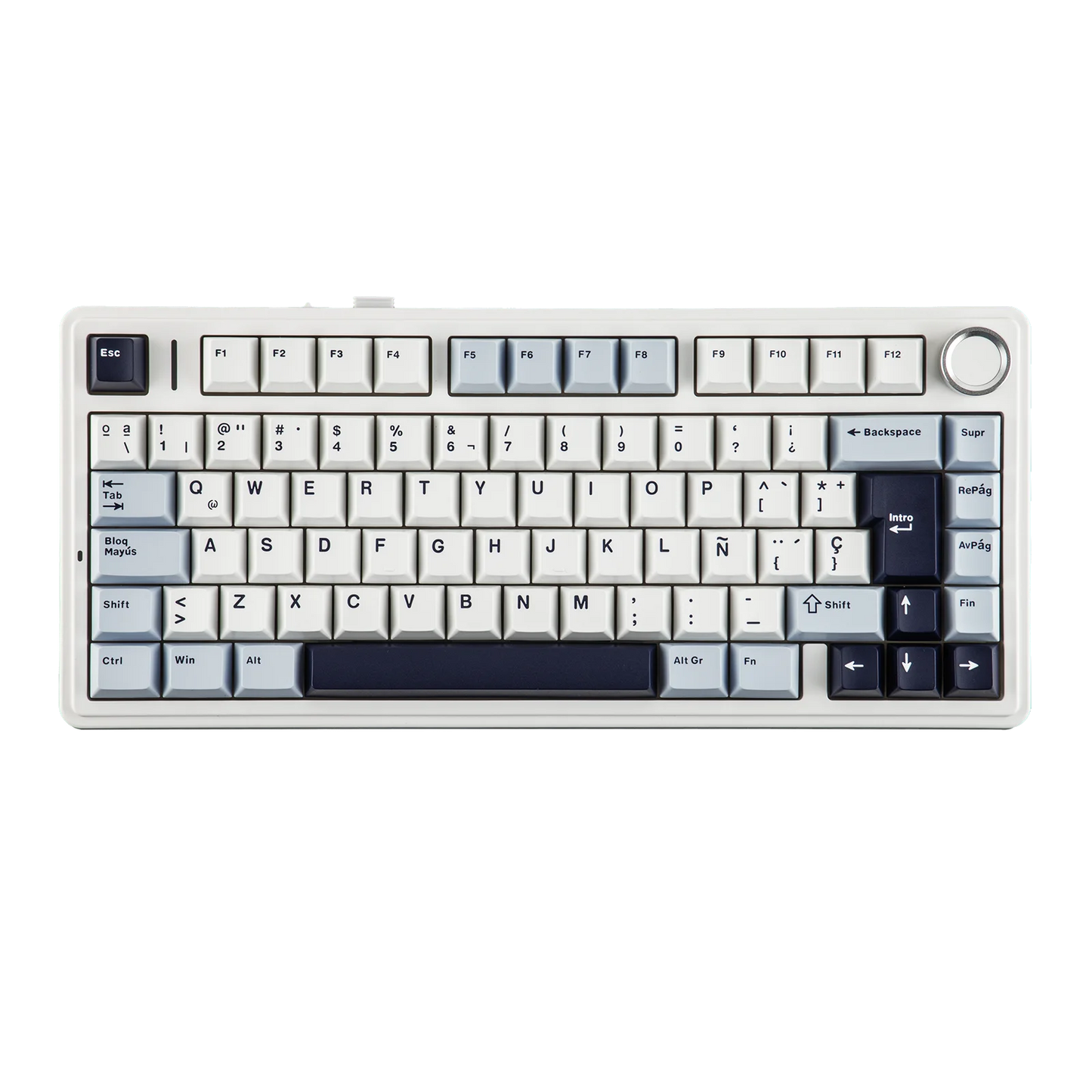 EPOMAKER AULA F75 ISO-ES 75% spagnola QWERTY Hot-Swap, tastiera meccanica da gaming cablata/Bluetooth/wireless 2.4GHz con montaggio gasket e retroilluminazione RGB