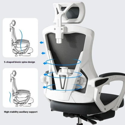 Ergonomic Gaming Chair with 3D Headrest, Adjustable Armrests, Lumbar Support, Reclining Computer Desk Chair with Footrest for Office & Gaming