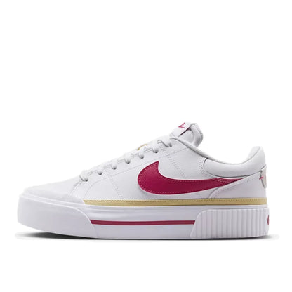 Nike Court Legacy Lift Height-Enhancing Sole Design Comfortable Anti-Slip Cushioning Durable Athletic Shoes  FZ2606-100