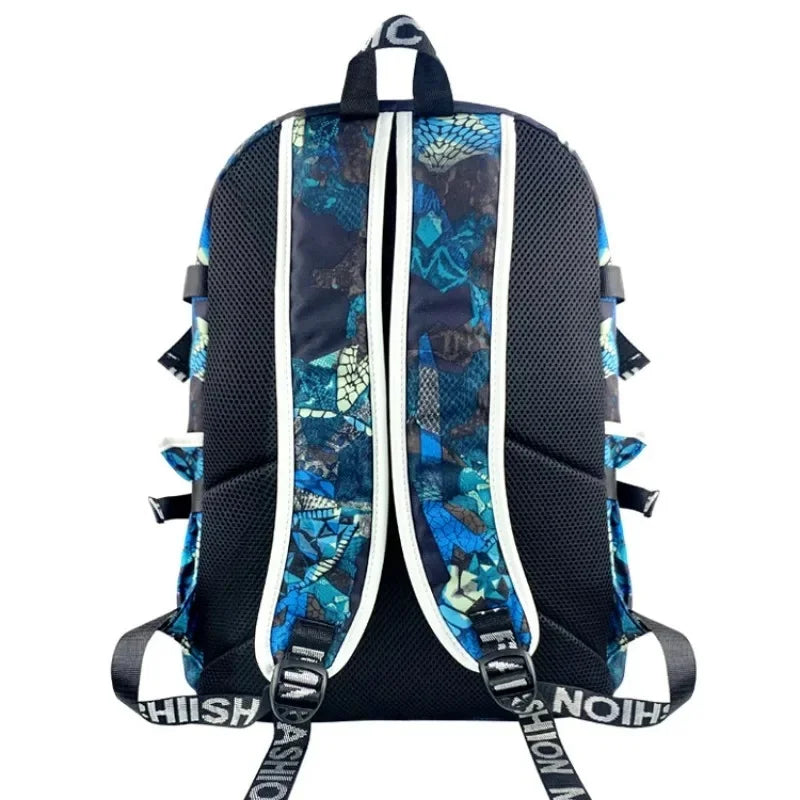 Zaino scolastico Fortnite con stampa gaming per ragazzi e ragazze, grande capacità, impermeabile, leggero e resistente, regalo di compleanno