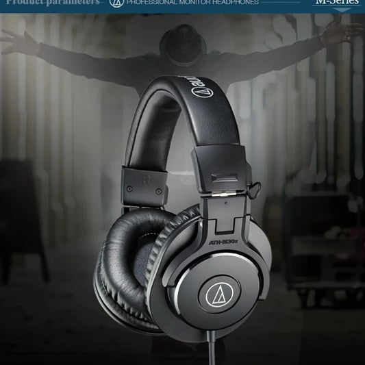 Casque audio professionnel Audio Technica ATH M30x, casque filaire supra-auriculaire pour enregistrement et mixage en studio