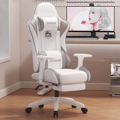 Cadeira de Escritório Gaming Reclinável AOLIVIYA para Computador em Casa, Rotativa, com Elevação, Encosto e Apoio para Pés, para Cybercafé e E-Sports