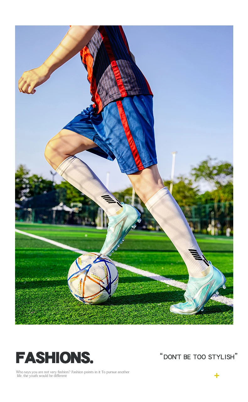 Botas de fútbol TF para hombre, zapatillas resistentes para cancha Society, transpirables para adulto, calzado masculino de fútbol para entrenamiento, alta calidad, con tacos
