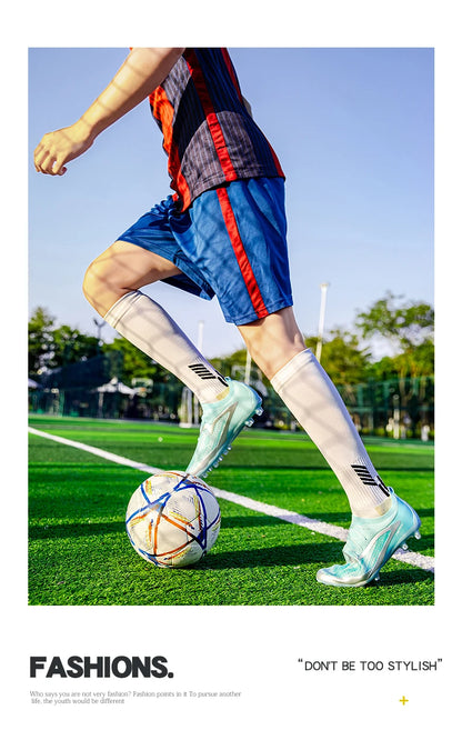 Botas de fútbol TF para hombre, zapatillas resistentes para cancha Society, transpirables para adulto, calzado masculino de fútbol para entrenamiento, alta calidad, con tacos