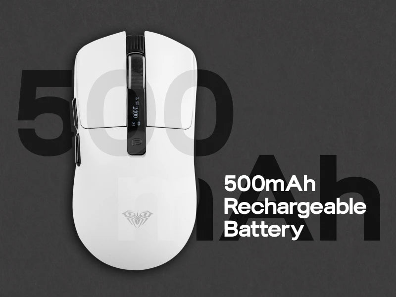 Ratón gaming AULA SC590 PRO con cable/Bluetooth/inalámbrico 2.4GHz, 20000 DPI y sensor PAW3311 con tasa de sondeo de 1000 para Win/Mac/gaming