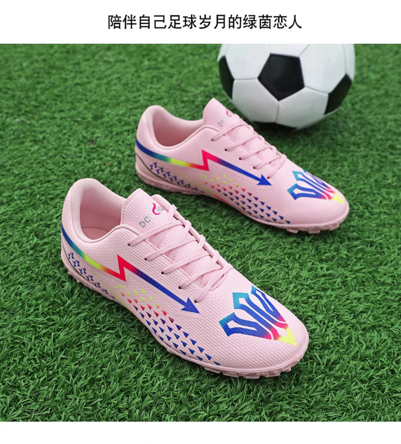 High Quality Mens Soccer Shoes Society Ultralight Turf Soccer Cleats Sneakers Training Football Boots Chuteira Campo 35-45