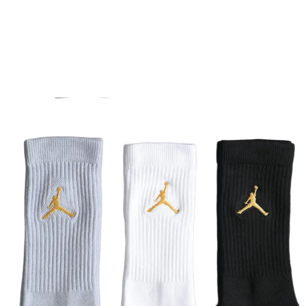 Nike Basketball Socks: AJ Jordan Triple Pack Mid-Calf Socks for Men and Women—Breathable and Moisture-Wicking SX5545-915