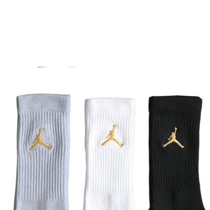 Nike Basketball Socks: AJ Jordan Triple Pack Mid-Calf Socks for Men and Women—Breathable and Moisture-Wicking SX5545-915
