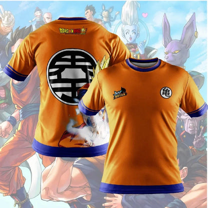 T-shirts pour hommes T-shirt Dragon Ball Z Vêtements pour garçons Vêtements pour enfants T-shirt d'été à manches courtes pour enfants T-shirt à motif de dessin animé pour bébés garçons