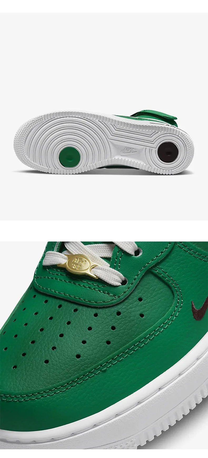Nike Air Force 1 originais — sapatilhas casuais de cano alto para mulher DQ7584-300
