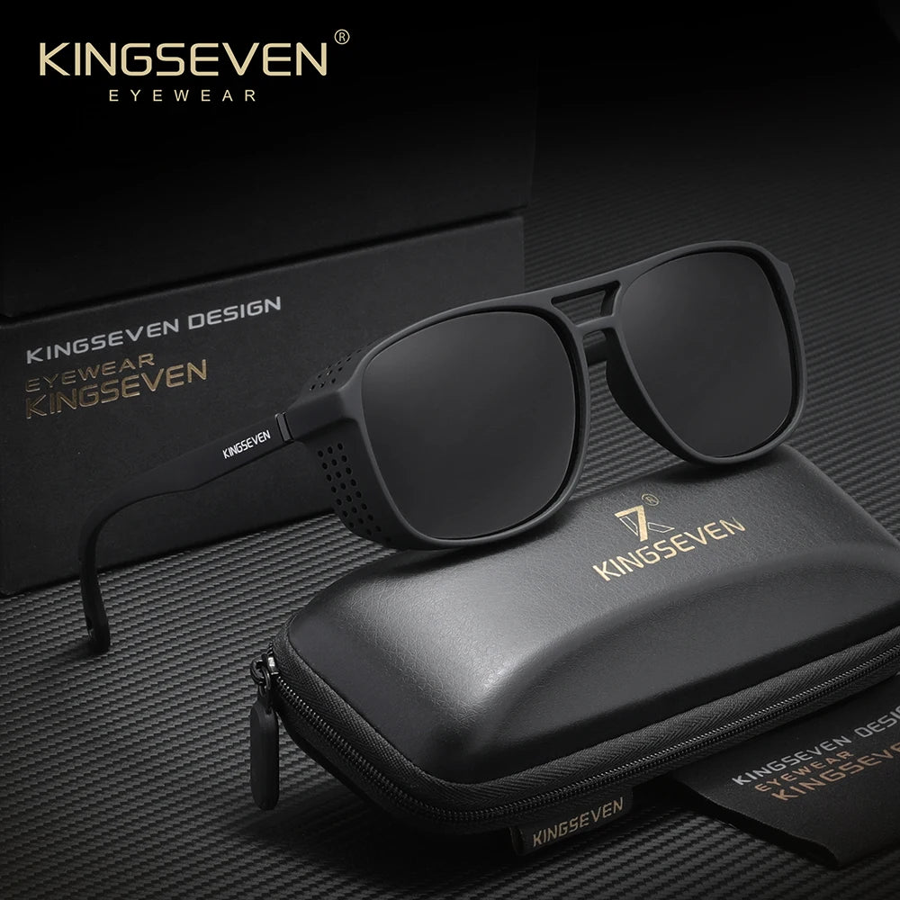 Lunettes de soleil polarisées de la marque KINGSEVEN, design classique, protection UV400, pour hommes et femmes, lunettes de sport et de plein air