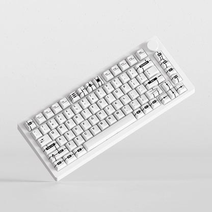 Akko MonsGeek M1 V5 Three-mode Mechanical Keyboard/Barebone Kit VIA 75% 3/5 Pin Customized Hot Swap RGB Rapid Disassemble Gasket