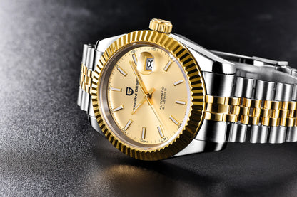 Orologi PAGANI DESIGN 2026 nuovi, meccanici di lusso oro e argento da uomo, in acciaio inossidabile, vetro zaffiro, automatici