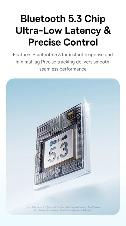 【NEW】Baseus EM2 Ergonomic Wireless Mouse Bluetooth 5.3 2.4G Type-C Charging Ultra Light Silent Mice Customizable Button Mouse