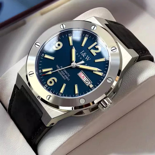 IW New Fashion Date Men Watch MIYOTA Automatic Movement Luminous Top Brand Luxury Sports Mechanical Watch Relogio Masculino