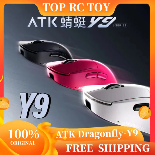 ATK Dragonfly Y9 Wireless Gaming Mouse PAW3950 Ultra Nordic54L15 8Khz High Performance for Computer Office Use Mouse Accessories