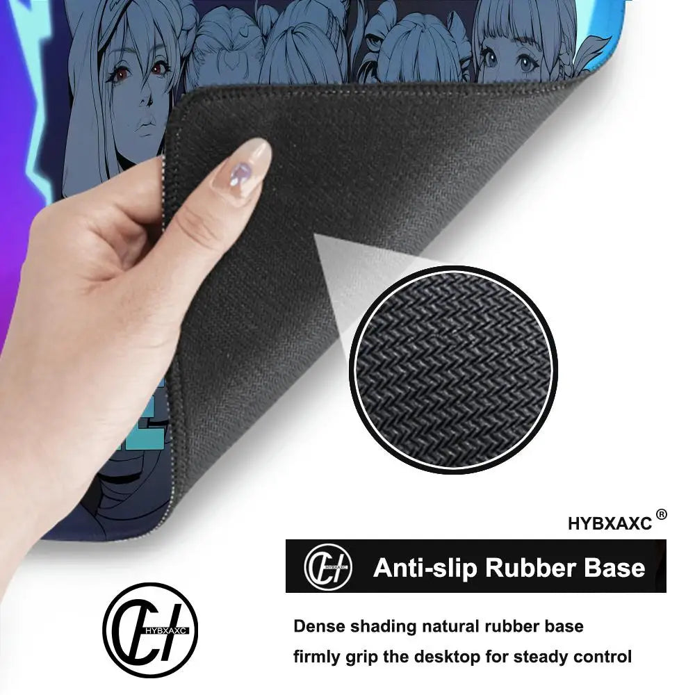 Sexy Anime Girls Gaming Mousepad HYBXAXC Laptop Office Rubber Soft Table Mat Xxl Large Computer Overwatch Game Keyboard Carpet