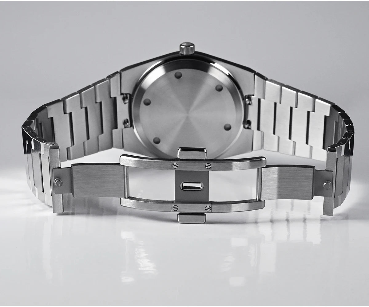 San Martin Reloj clásico para hombre 40mm Miyota 9015 reloj de vestir de lujo automático mecánico con pulsera de liberación rápida SN0023