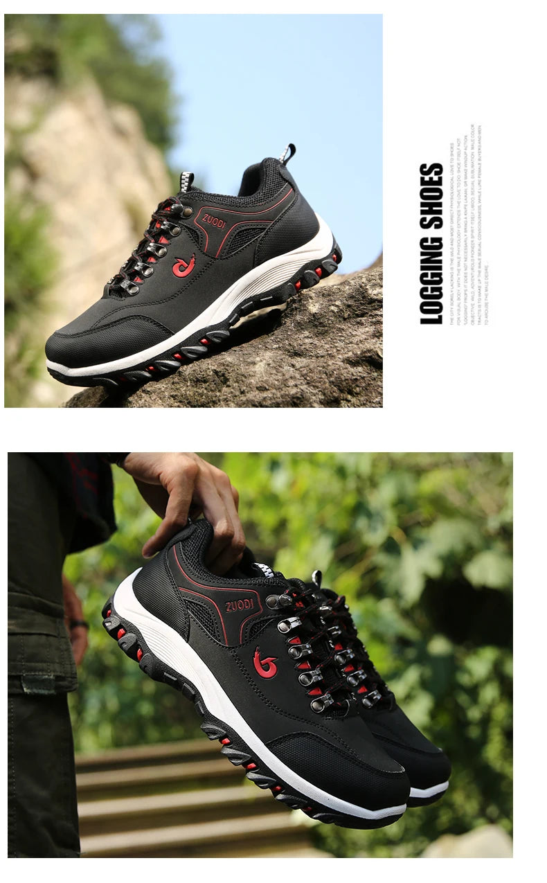 Scarpe da trekking da uomo in EVA, impermeabili, antiscivolo, in pelle, per sport outdoor, campeggio, running e jogging, novità 2025