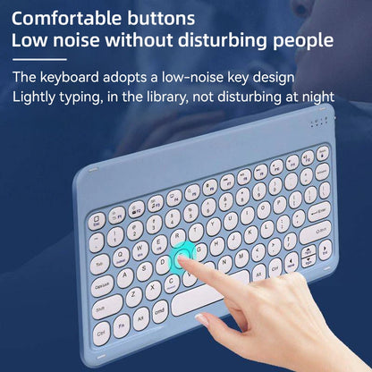 10 in Wireless Keyboard For Apple Xiaomi Huawei Samsung Bluetooth Mouse For iOS Android Windows System Round Keycaps Big Battery
