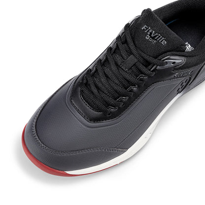 FitVille Chaussures de golf larges pour hommes, imperméables, athlétiques, décontractées, professionnelles, antidérapantes, sans crampons, avec soutien de la voûte plantaire