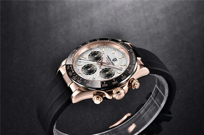 Nuovo originale PAGANI DESIGN PD-1664 orologio da uomo di lusso, movimento al quarzo giapponese VK63, zaffiro, impermeabile, cronografo, oro