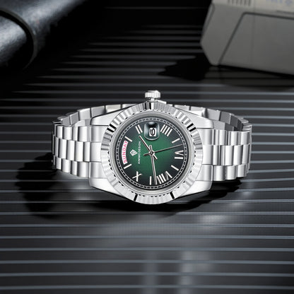 Sapphire Crystal Men's Watch Beat Quartz Movement Waterproof Swimming Vintage Luxury Business Sport 2025 Watch Relogio Masculino