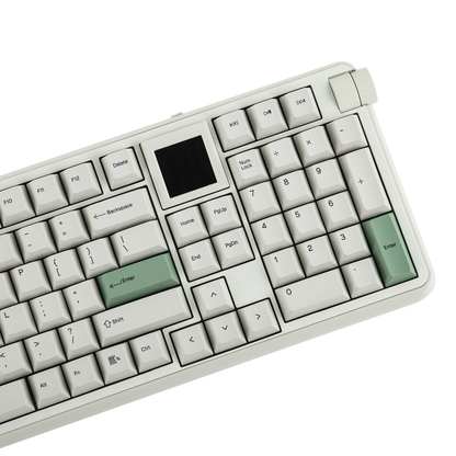 EPOMAKER RT100 PRO Tastiera meccanica 100% layout ANSI US con gasket, cablata/Bluetooth/wireless 2.4Ghz, schermo da 1.54” e manopola del volume