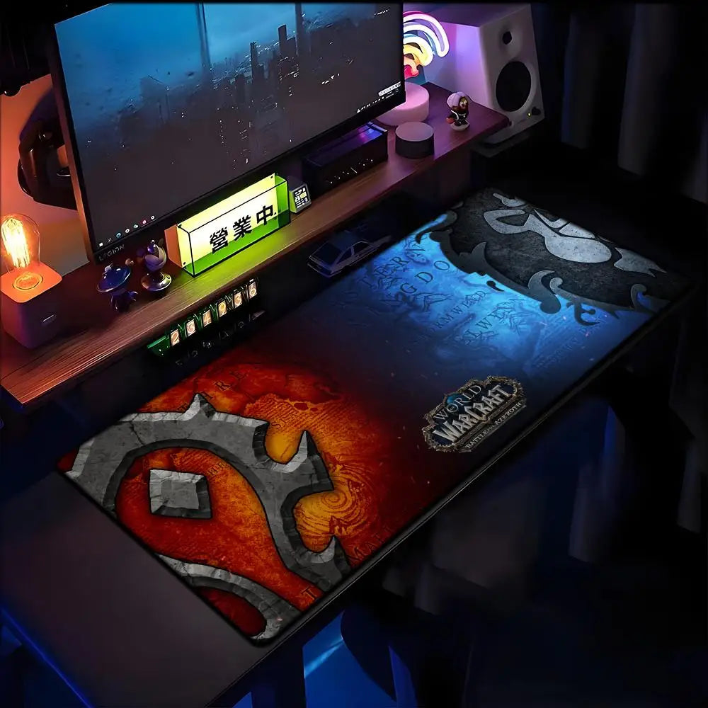 World of Warcraft Lich King Mouse Pad PC HD Anime Gaming Accessories Keyboard Mousepad Laptop XXL Game Cabinet Desk Mer Mousepad
