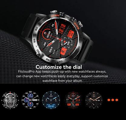 MEVADEN Steel 1.39 inch Men Luxury Smart Watch Bluetooth Call Sport Fitness Tracker Health Monitor Smartwatch for Male MD52