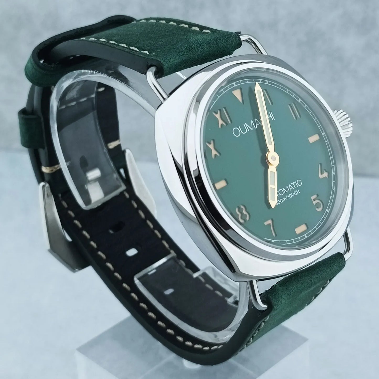46mm Men's Watch Manual Winding Seagull ST3600 Movement Sapphire Glass Waterproof 316L Stainless Steels Custom Watch
