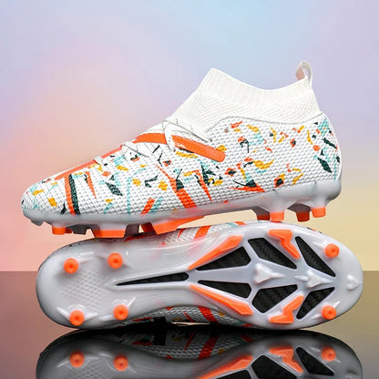 Chaussures de football pour hommes, chaussures de football professionnelles pour l'extérieur, chaussures de match de football, futsal, unisexe, respirantes, crampons d'entraînement, antidérapantes pour gazon