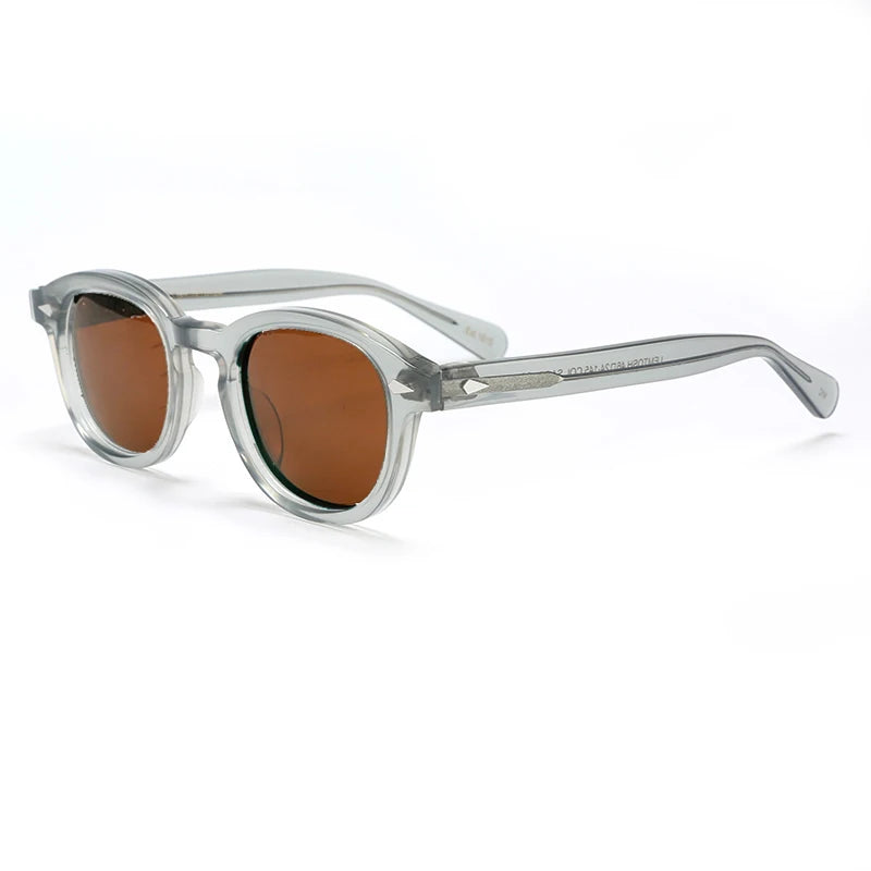 Polarized Sunglasses Men Women Johnny Depp Lemtosh Style Sun Glasses Retro Round Acetate Frame UV400 Lens Oculos
