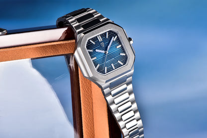 Reloj de lujo cuadrado de cuarzo PAGANI DESIGN 2026 para hombre, cristal de zafiro AR, movimiento japonés, luminoso, acero 316L completo