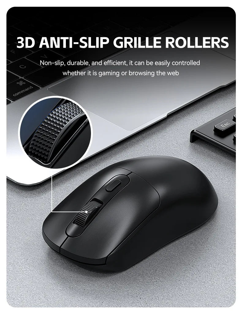 Mouse da gaming wireless Warvank X8 500 mAh ricaricabile TYPE-C, mouse da ufficio adatto a laptop e computer desktop