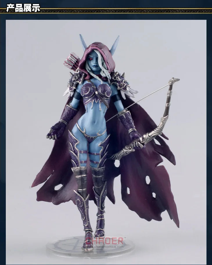 Sylvanas Windrunner World Of Warcraft actionfigurer Dronningen af de udøde håndlavet modelkollektion pynt børnegaver legetøj