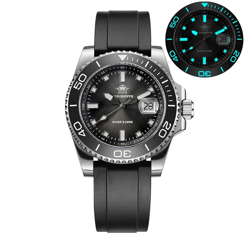 ADDIESDIVE AD2089 NEW Sports Watches Men's 41mm Quartz Watch Colorful Rotatable Bezel BWG9 Luminous 200m Waterproof Diving Watch