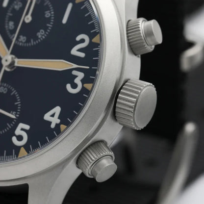 Orologio cronografo al quarzo Militado VK61 VK67, 39mm, cassa in acciaio inox 316L, 3 quadranti, impermeabile 100M, orologio militare multifunzione