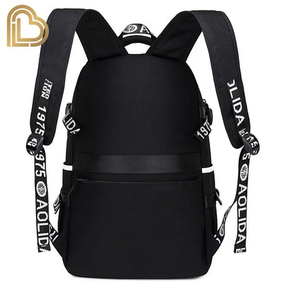 Ultima Knight F-Fortnited Battle Royale Backpack with USB Charging Anime Figures Study Stationery Compartment for Students