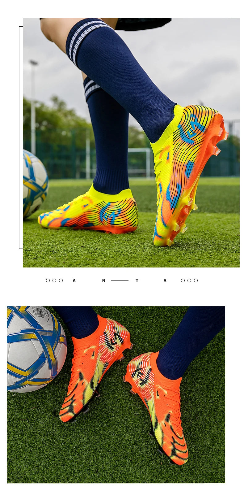 Scarpe da calcio professionali da uomo, resistenti e confortevoli, per allenamento, ultraleggere, di alta qualità, per partita