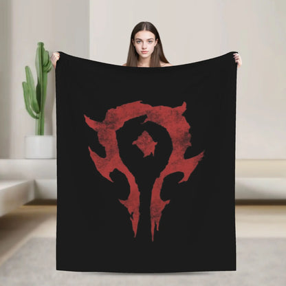 WOW World of Warcraft Flannel Blankets Winter  Soft Warm Throw Blanket for Children Outdoor Novelty Bedspread Sofa Bed Cover