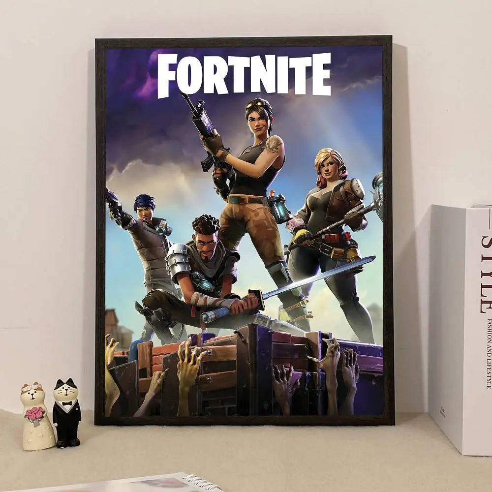 Poster a sorpresa Game F-Fortnite per la casa, quadro decorativo da parete per studio e soggiorno
