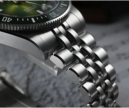 Relógio de mergulho masculino San Martin 37.5mm 40mm Miyota 9015 com mostrador esmaltado, relógio de pulso mecânico automático de luxo, resistente à água 200m SN0148