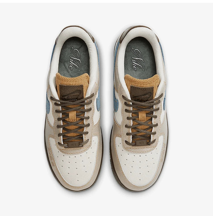 Nike Air Force 1 damskor med tjock sula, slitstarka klassiska sneakers HQ3458-142
