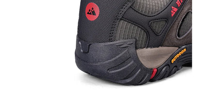 HIKEUP Buty turystyczne męskie Zimowe buty wspinaczkowe i trekkingowe dla mężczyzn Skórzane, oddychające, outdoorowe, antypoślizgowe buty sportowe i robocze dla mężczyzn