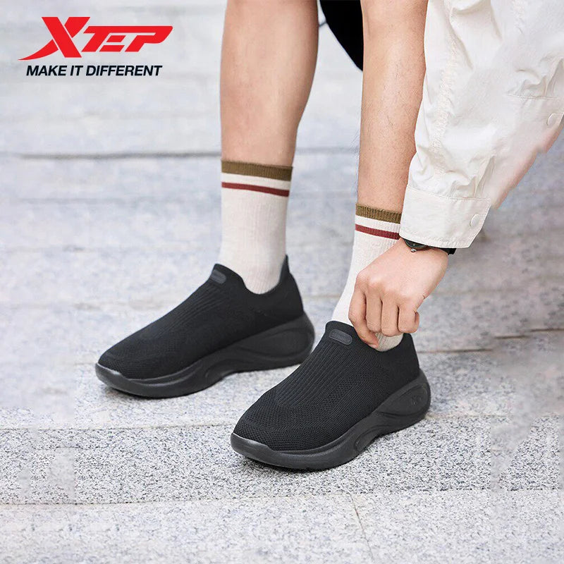 Xtep Anti-Slip Lightweight Soft Mid sole Rebound For Male Breathable Comfortable Casual Shoes 874219320013