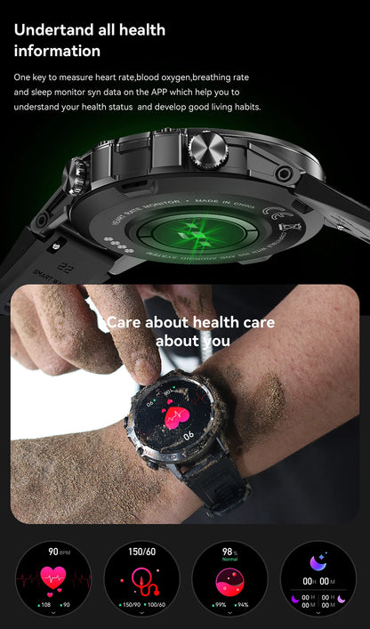 MEVADEN Steel 1.39 inch Men Luxury Smart Watch Bluetooth Call Sport Fitness Tracker Health Monitor Smartwatch for Male MD52