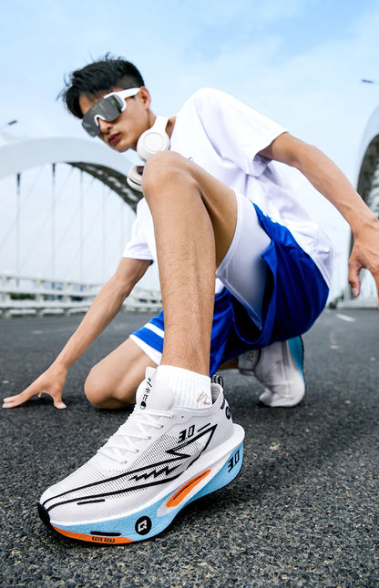 Sneakers da uomo in mesh comfort, scarpe da tennis 2025, running da uomo con piastra in carbonio 3.0, ammortizzazione per sport, allenamento e jogging