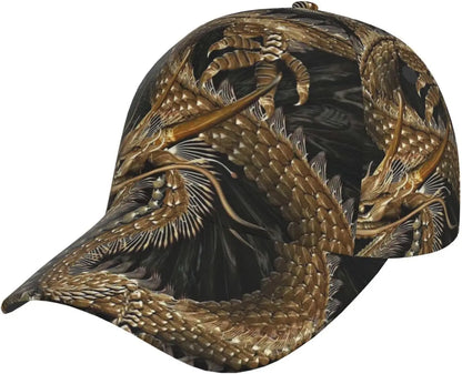 Casquette Snapback Dragon - Casquettes de baseball pour hommes - Casquette de soleil pour hommes - Casquette Trucker ajustable et tendance pour femmes et hommes