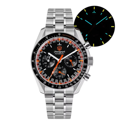 Reloj para hombre Watchdives New Wd1863 de cuarzo VK63, cronógrafo, cristal de zafiro abombado, resistente al agua, 39Mm, acero, marca líder, lujo, negocios